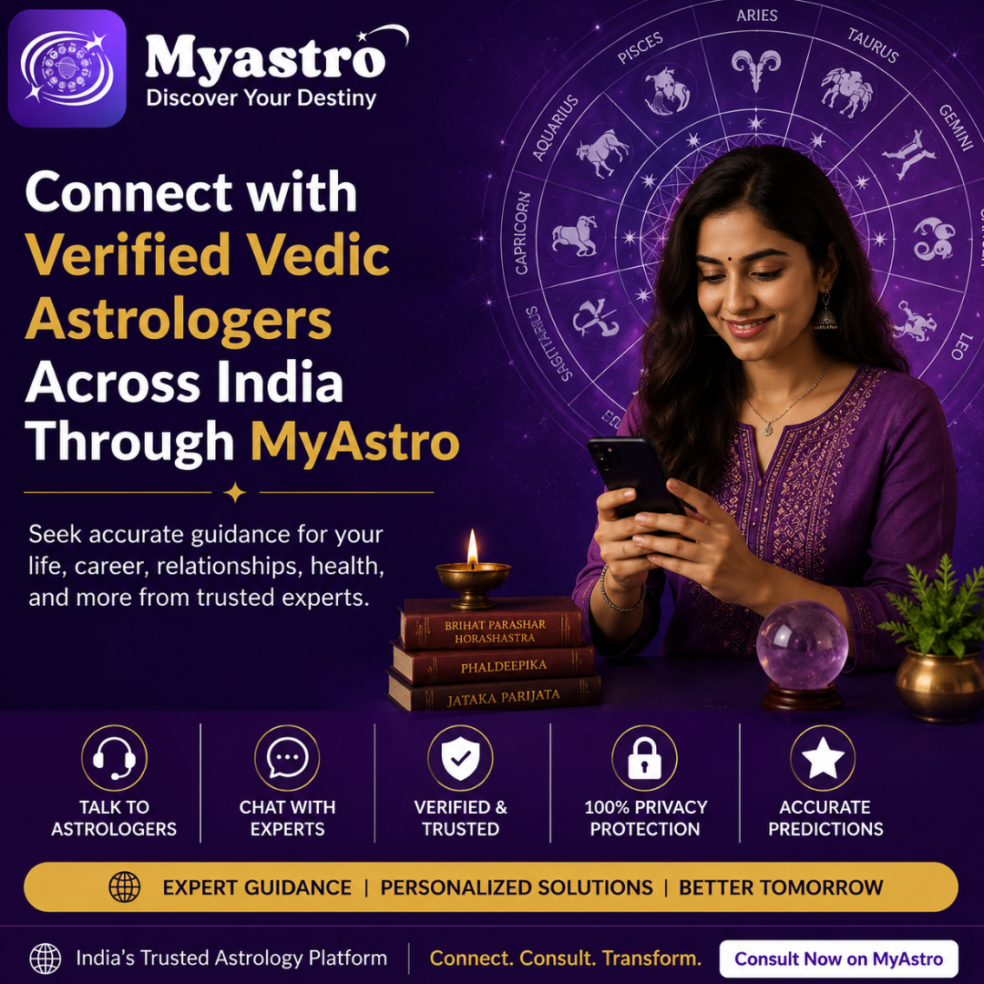 Connect with Verified and Trusted Vedic Astrologers Across India Through MyAstro