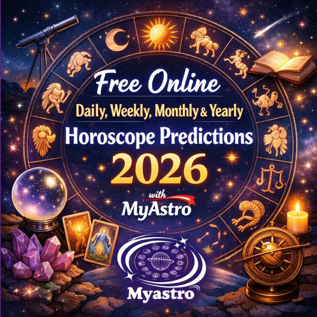 Free Online Daily, Weekly, Monthly & Yearly Horoscope Predictions 2026 with MyAstro